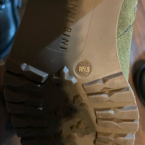 Army green suede boots - Picture 4 of 4